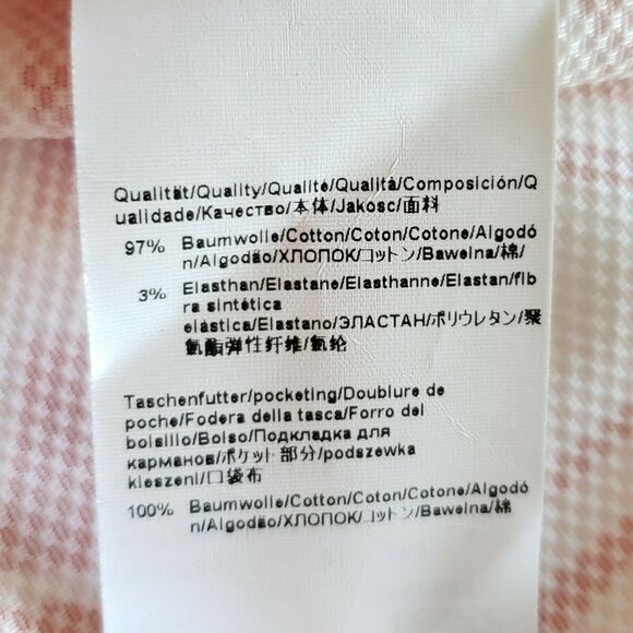 HUGO BOSS Vasara tropical palm leaf print a-line skirt orange white Size 2 NEW - Picture 6 of 8